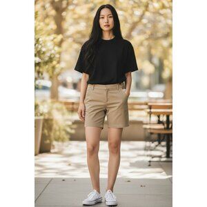 CASLON Women Khaki Shorts 4